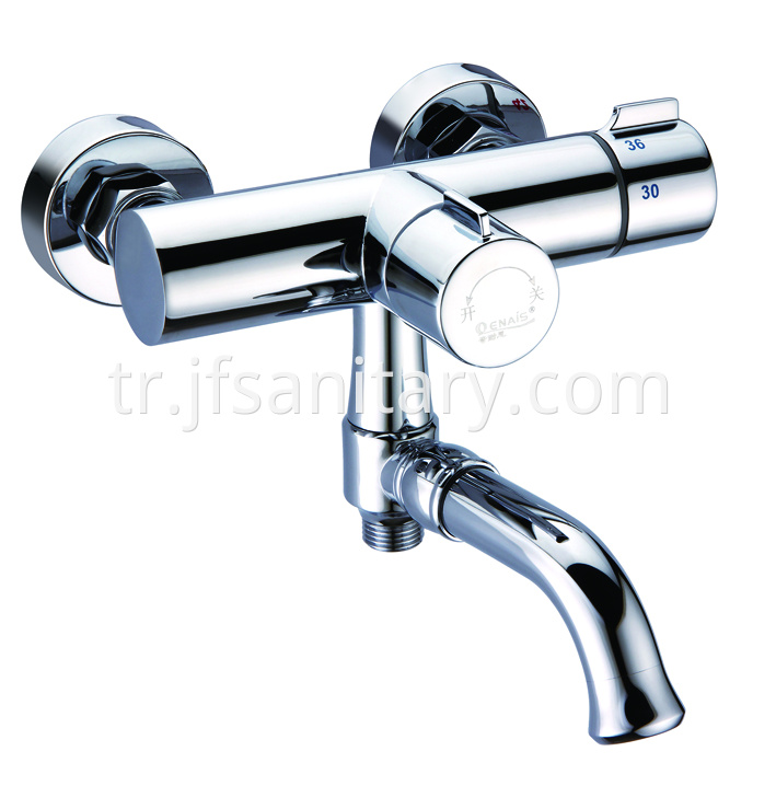 Durable Thermostatic Bath Mixer With Spout